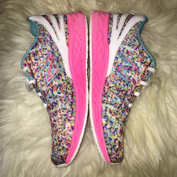 New Balance Girls Confetti Sneakers - Picture 2 of 5